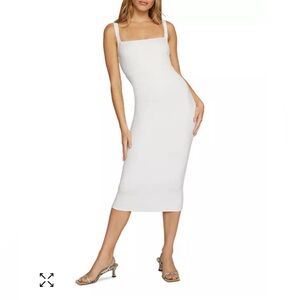 NWT Good American 90s Tank Dress - Ivory S / Size 1